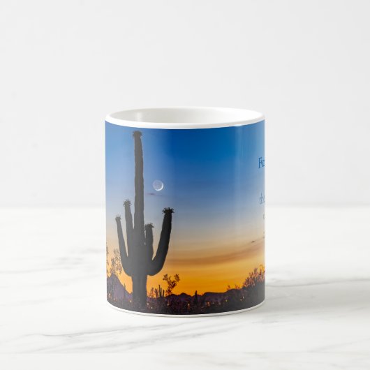Twilight Saguaro Psalm 18:28 KJV Kaffeetasse (Mittel)