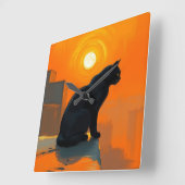 Twilight Sentinel Quadratische Wanduhr (Winkel)