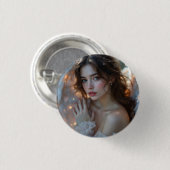 Twilight Seraph - Glühender Engel aus Abend Light Button (Vorne & Hinten)