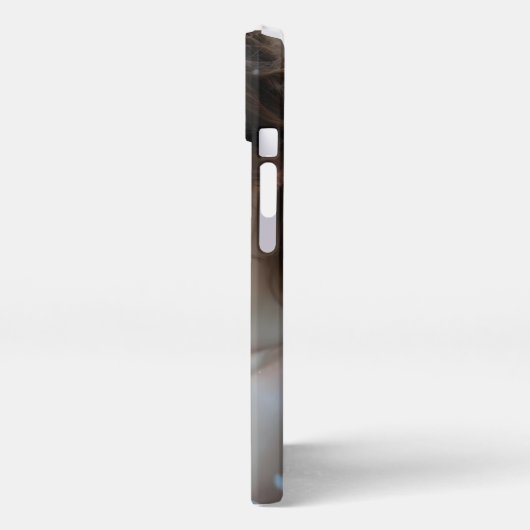 Twilight Seraph - Glühender Engel aus Abend Light iPhone Hülle (Linke Seite)