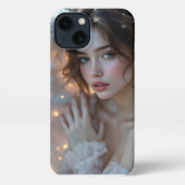 Twilight Seraph - Glühender Engel aus Abend Light iPhone Hülle (Rückseite)