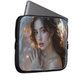 Twilight Seraph - Glühender Engel aus Abend Light Laptopschutzhülle (Vorne Rechts)