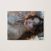 Twilight Seraph - Glühender Engel aus Abend Light Puzzle (Horizontal)