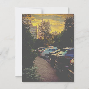 Twilight Silence Urban Postcard - Anpassbar Postkarte