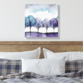 Twilight Silhouette Trees Leinwanddruck (Insitu (Schlafzimmer))