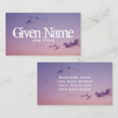 Twilight Sky Foto in Wolken Visitenkarte (Vorne/Hinten)