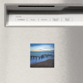 Twilight Sky Over Shoreline and Breakwater Magnet (In Situ (Geschirrspüler))