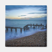 Twilight Sky Over Shoreline and Breakwater Magnet (Vorne)