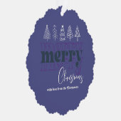 Twilight Sparkle Scribble Merry Christmas Keepake Ornament Karte (Rechts)