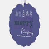 Twilight Sparkle Scribble Merry Christmas Keepake Ornament Karte (Links)