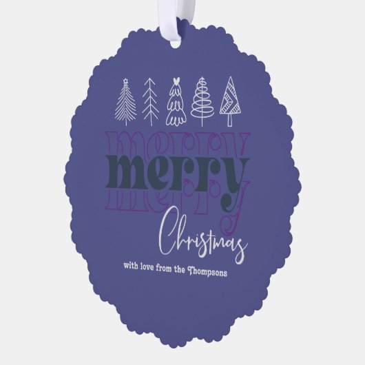 Twilight Sparkle Scribble Merry Christmas Keepake Ornament Karte (Links)