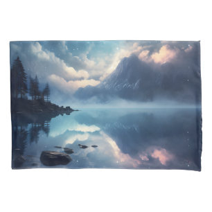 Twilight Starry Lake Mirror Celestial Symphony Kissenbezug