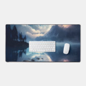 Twilight Starry Lake Mirror Celestial Symphony Schreibtischunterlage (Tastatur & Maus)