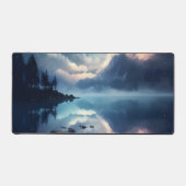 Twilight Starry Lake Mirror Celestial Symphony Schreibtischunterlage (Vorderseite)