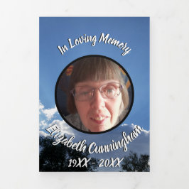 Twilight Sun löst 5 Foto-Gedenkfeier Dreifach Gefaltete Ankündigung