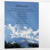 Twilight Sun löst 5 Foto-Gedenkfeier Dreifach Gefaltete Ankündigung (Innen Erste Seite)