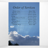 Twilight Sun löst 5 Foto-Gedenkfeier Dreifach Gefaltete Ankündigung (Innenseite Mitte)