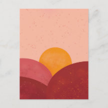 Twilight Sun Set Postkarten / Kunstdrucke