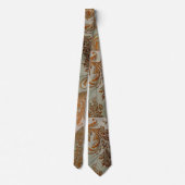 Twilight Sunset Brocade Neck Tie Krawatte (Rückseite)