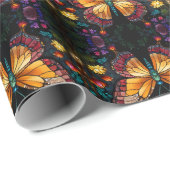 Twilight Symphony: Butterfly in einem kosmischen G Geschenkpapier (Rolleneckpunkt)