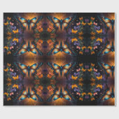 Twilight Symphony: Butterfly in einem kosmischen G Geschenkpapier (Flach)
