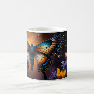 Twilight Symphony: Butterfly in einem kosmischen G Kaffeetasse