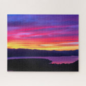 Twilight Symphony: Painted Sky über Newfound Lake Puzzle (Horizontal)