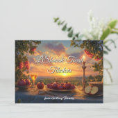 Twilight Table of Blessings Karte (Stehend Vorderseite)