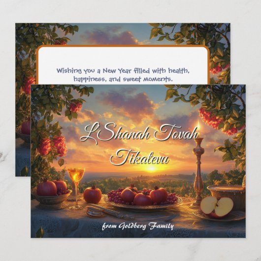 Twilight Table of Blessings Karte (Vorne/Hinten)