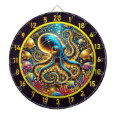 Twilight Tide Octopus Dartboard Dartscheibe (vorne)