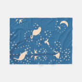 Twilight Tomcats Fleece Blanket (Vorderseite (Horizontal))