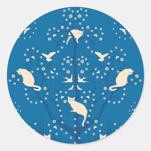 Twilight Tomcats Rundglanz-Aufkleber Runder Aufkleber (Vorderseite)