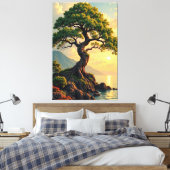 Twilight Tree Leinwanddruck (Insitu (Schlafzimmer))