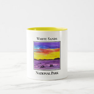 Twilight über den Nationalpark Weißes Meer Zweifarbige Tasse