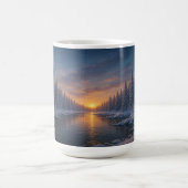 Twilight über den Winter Kaffeetasse (Mittel)