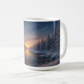 Twilight über den Winter Kaffeetasse (VorderseiteRechts)