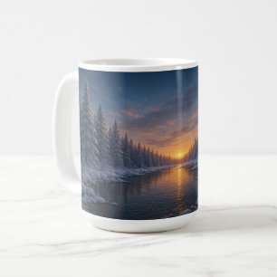 Twilight über den Winter Kaffeetasse