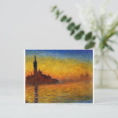 Twilight, Venedig von Claude Monet Postkarte (Stehend Vorderseite)