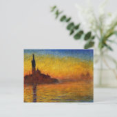 Twilight, Venedig von Claude Monet Postkarte (Stehend Vorderseite)