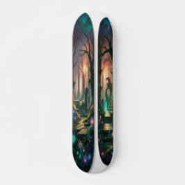 "Twilight-Verzauberung: Mythisches Waldskateboard Skateboard