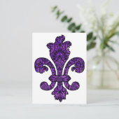 Twilight Violet Goth Postkarte (Stehend Vorderseite)