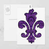 Twilight Violet Goth Postkarte (Vorne/Hinten)