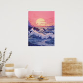 Twilight Waves Poster (Küche)