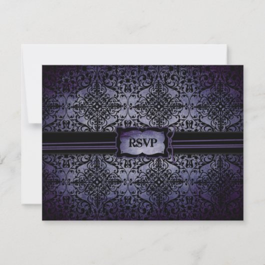 Twilight Wedding RSVP Card A Karte (Vorderseite)
