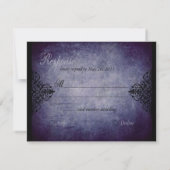 Twilight Wedding RSVP Card A Karte (Rückseite)