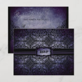 Twilight Wedding RSVP Card A Karte (Vorne/Hinten)