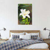 Twilight Weiße Lilie Leinwanddruck (Insitu (Schlafzimmer))