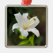 Twilight Weiße Lilie Ornament Aus Metall (Vorne)