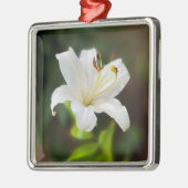 Twilight Weiße Lilie Ornament Aus Metall (Links)