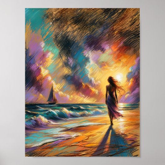 Twilight Whispers: Elegante an der Riviera Poster (Vorne)